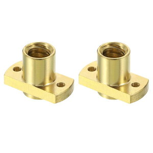 uxcell 2��Tr8x4���[�h�X�N�����[�u ���X�i�b�g ��`�X�N�����[���a10mm�s�b�`2mm���[�h4mm�i2�X�^�[�g�j A 3 CR-10 CR-10s Z��CNC 3D�v�����^�[�p�[�c�p
