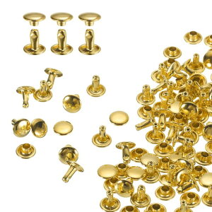 uxcell 60�Z�b�g �_�u���L���b�v���U�[���x�b�g 8x8mm �ۃL���b�v�`���[�u�󃁃^���X�^�b�Y ���n�p�x���g�u�[�c�o�b�O�p ���F