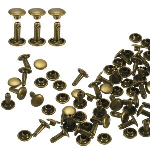 uxcell 60�Z�b�g�_�u���L���b�v���U�[���x�b�g 8x10mm�ۃL���b�v�`���[�u�󃁃^���X�^�b�Y ���n�p���U�[�N���t�g���x�b�g �u�����Y