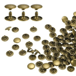 uxcell 60�Z�b�g �_�u���L���b�v���U�[���x�b�g 12x8mm �ۃL���b�v�`���[�u�� ���^���X�^�b�Y ���n�p�x���g�u�[�c�o�b�O�p ���U�[�N���t�g���x�b�g �u�����Y