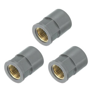 uxcell 3 PVCpCvp 25mm 1/2 PT^J˂ppCvpz[XA_v^[RlN^[ ƒpzǟp O[