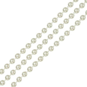 uxcell 5.5���[�h �p�[���r�[�Y�K�[�����h 6mm �t�F�C�N�r�[�Y �^�앗�K�[�����h �p�[�����{�� �p�[���`�F�[�� DIY�N���t�g���� �u���X���b�g �z���f�[�E�E�F�f�B���O�p�i