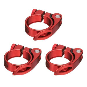 uxcell 3pcs oCNV[g|XgNv34.9mm ]ԃNv A~oCNNCbN[XV[g|XgJ[ a30.4?31.6mm ]ԃ}EeoCN [hoCN V[g|Xg`[