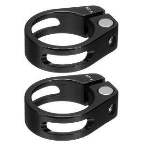 uxcell 2pcs oCNV[g|XgNv31.8mm oCNNbv A~jE]ԃbNV[g|XgO M4ZplWt 27.2?28.6mm ]ԃ}EeoCN[hoCN|Xg`[u