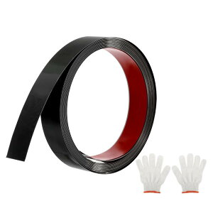 uxcell 16.4ft x 1.18 �E�H�[���g�������`�g���� �s�[���A���h�X�e�B�b�N���ȔS���X�e�����X�X�`�[���~���[�t�B�j �b�V�����^���X�g���b�v�g���� �O���[�u�ƃJ�[�h�t�� �t���A �L���r�l�b�g �^