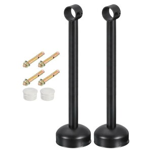 uxcell 2�Z�b�g �J�[�e�����b�h�u ���P�b�g 25mm/0.98"�p�C�v�ɓK�� ����300mm/11.81"�X�e�����X���J�[�e�����b�h�t�b�N�n���K�[ �Ǘp���[�h���[�u�p�C�v�J�[�e���p�C�v ��