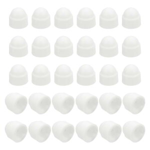 uxcell �i�b�g�ی�L���b�v�A50�� M3x6x9mm - �v���X�`�b�N���Z�p�X�N�����[�ی�L���b�v�A�h�[���A�R�[���Z�p�{���g�J�o�[�A�h�������L���b�v�i�z���C�g�j