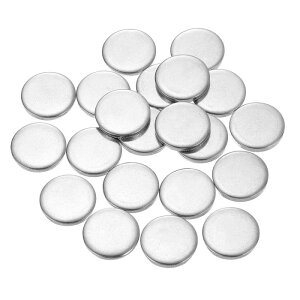 uxcell 60�� �X�e�����X�X�`�[���f�B�X�N ���a5/8�i16mm�j ����0.1�i2.5mm�j 304�X�e�����X�X�`�[���t���b�g���E���h�V�[�g�u �����N���E���h�T�[�N���v���[�g �N���t�g���^���X�^���s���O�����