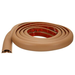 uxcell 8ft�R�[�h�J�o�[�t���AW0.71 x H0.39�C���i�[�`���l��PVC�B�������P�[�u���t���A���C���[�n�C�_�[���C���[�J�o�[�v���e�N�^�[ �P�[�u���g���b�v�P�[�u���Ǘ���h�����߂̒��F��