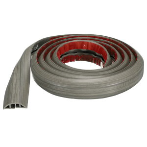 uxcell 8ft�R�[�h�J�o�[�t���AW0.55 x H0.28�C���i�[�`���l��PVC�B�������P�[�u���t���A���C���[�n�C�_�[���C���[�J�o�[�v���e�N�^�[ �P�[�u���g���b�v�P�[�u���Ǘ���h�����߂̃��C�g�O���[
