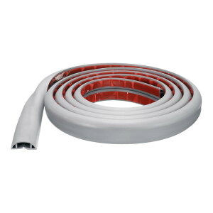 uxcell 8ft�R�[�h�J�o�[�t���AW0.71 x H0.39�C���i�[�`���l��PVC�B�������P�[�u���t���A���C���[�n�C�_�[���C���[�J�o�[�v���e�N�^�[ �P�[�u���g���b�v�P�[�u���Ǘ���h�����߂̃O���[