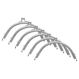 uxcell 6�̃��^���p�[�X �t���[�� 12.5cm/4.9���B���e�[�W�A�[�`�L�X���b�N�N ���X�v�t���[�� �n���h�o�b�O �R�C���o�b�O�N���b�`�o�b�O �t���[���n�[�h�E�F�A�����p�i�V���o�[�j