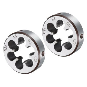 uxcell 2�̊ۂ��˂��؂�_�C�XM24 x 1.5���[�g���˂��E�˂��؂�Œ�_�C�X �����H��|�^�b�s���O�C���c�[��