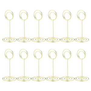 PATIKIL �v���[�X�J�[�h�z���_�[ 12���� 3.3"�̍����̃��^�������N���b�v�z���_�[�X�^���h �ۂ��N ���X�v�e�[�u���i���o�[�z���_�[ �ʐ^ �����J�[�h �� �t�[�h�T�C���p ���F�g�[��