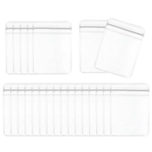 PATIKIL Ύ_̖h~obO 100 PVC  ϐFh~ ۊǃWbp[obO  CO w lbNXȂǍp 6 x 8 cm NA