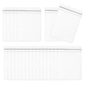 PATIKIL Ύ_̖h~obO 100 PVC  ϐFh~ ۊǃWbp[obO  CO w lbNXȂǍp 9 x 13 cm NA