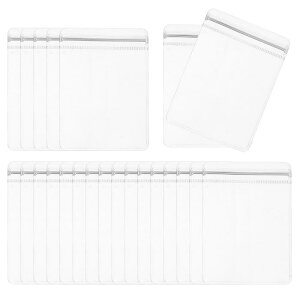 PATIKIL Ύ_̖h~obO 100 PVC  ϐFh~ ۊǃWbp[obO  CO w lbNXȂǍp 11 x 16 cm NA