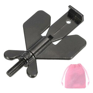 PATIKIL ポータブルセキュリティドアロック 80x50 mm 1個 調節可能 ホテルドアロックデバイス 収納バッグ付き 安全性向上 旅行 ホテル 自宅用 コーヒー