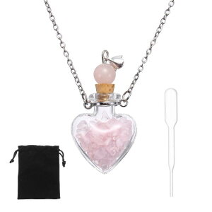 uxcell ���B�A���l�b�N���X 29mm�K���X�n�[�g�����{�g���y���_���g�l�b�N���X �X�e�����X�X�`�[���`�F�[�� �h���b�p�[ ���DIY�N���t�g�p�[�e�B�[�E�F�f�B���O�f�R���[�V�����p ���x���x�b�g