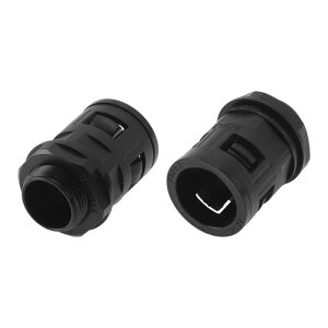 Partuto M22x1.5 �P�[�u���O�����h 21.2mm / 0.83 �x���[�Y�N�C�b�N�R�l�N�^�[ �X�g���[�g PA6�i�C���� �u���b�N 2����
