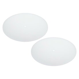 PATIKIL ランプシェードディフューザー 直径9.5" 中心穴3/8" 厚さ2.7mm ドラムランプシェードペンダントライト用2個セット 10-12" 開口部に適合 半透明ホワイト