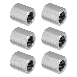 PATIKIL M12 x 1�s�b�` 304 �X�e�����X�X�`�[�� �Z�p�J�b�v�����O�i�b�g 6�� 20mm/ 0.8 ���� ���S�˂��t�����b�h�J�b�v�����O�i�b�g �X�^�b�h�R�l�N�^�t�@�X�i�[ �V���o�[�g�[��