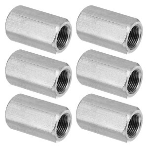 PATIKIL M12 x 1�s�b�` 304 �X�e�����X�X�`�[�� �Z�p�J�b�v�����O�i�b�g 6�� 30mm/ 1.2 ���� ���S�˂��t�����b�h�J�b�v�����O�i�b�g �X�^�b�h�R�l�N�^�t�@�X�i�[ �V���o�[�g�[��