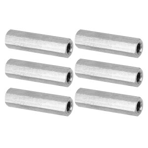 PATIKIL M6 x 1�s�b�` 304 �X�e�����X�X�`�[�� �Z�p�J�b�v�����O�i�b�g 6�� 40mm/ 1.6 ���� �e�� ���S�˂��t�� ���b�h�J�b�v�����O�i�b�g �X�^�b�h�R�l�N�^�t�@�X�i�[ �V���o�[�g�[��