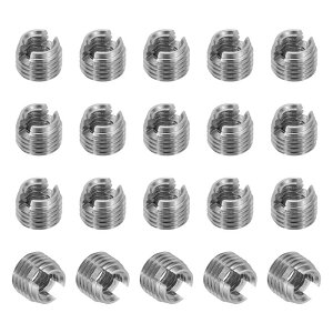 PATIKIL �Z���t�^�b�s���O�X���b�h�C���T�[�g 20�� M4 x M6.5 x 5mm 303�X�e�����X�|�X���b�h�A�_�v�^�[���f���[�T�[�X���b�g�t���X�N�����[�C���C���T�[�g�i�b�g�X���[�u