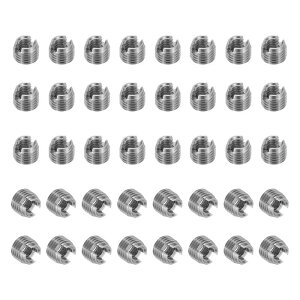 PATIKIL �Z���t�^�b�s���O�X���b�h�C���T�[�g 40�� M4 x M6.5 x 5mm 303�X�e�����X�|�X���b�h�A�_�v�^�[���f���[�T�[�X���b�g�t���X�N�����[�C���C���T�[�g�i�b�g�X���[�u