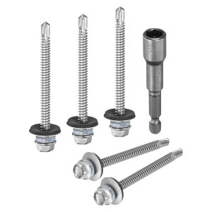 M METERXITY 50����S�����b�V���[�t���Z���t�h�������O�X�N�����[ #12x3 410�X�e�����X�| �Z�p�� ���^�����[�t�B���O�p�Z���t�^�b�s���O�X�N�����[ EPDM���b�V���[���Z�p�r�b�g�\�P�b�g�t��