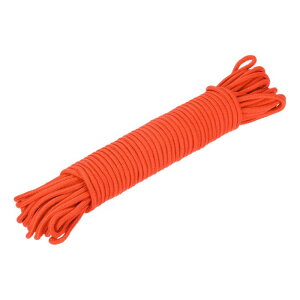 uxcell �|���v���s�������[�v �u���[�h�R�[�h 30M/98.5ft ���a8mm �I�����W �����O �L�����v �N���[�[�b�g���C��