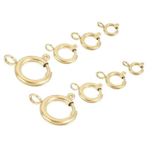 uxcell �X�v�����O�����O�N���X�v 8Pcs 6/8/10/13 mm�X�e�����X�X�`�[�����E���h�I�[�v���X�v�����O�����O�N���X�v�R�l�N�^�[ �l�b�N���X�u���X���b�g����i���C�L���O�p ���g�[��