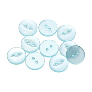 uxcell 10��24L���C�N�u���[���E���h�{�^��15mm 5/8����2���t�B�b�V���A�C�N���t�g�����{�^�� �N���t�g�p���c�h���X�X�J�[�g�ߗޗ��߃{�^��