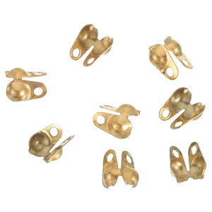 uxcell 30��4mm�R�[�h�G���h�I�[�v�� �N�����V�F���G���h�L���b�v �r�[�Y��[�J�o�[ �r�[�Y�G���h�L���b�v DIY�u���X���b�g�l�b�N���X��ΐ���p�N�����v�r�[�Y�J���b�g�G���h���уJ�o�[ ��