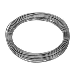 uxcell 5/64" (2mm) 68ft (21m) 304�X�e�����X�|�P�[�u�����C���[���[�v7 x 7�X�g�����h�R�APVC�R�[�e�B���O�q��@���C���[���݉��O�}�������M���O�f�b�L�肷��