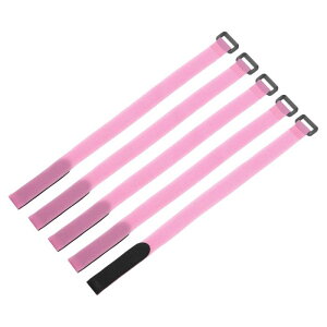 uxcell 5�Z�b�g�̍ė��p�\�ȃo�b�e���[�^�C�_�E���X�g���b�v 0.8x16�̃s���N�i�C�������ړI�o�b�e���[�z�[���h�_�E�����߉\�ȃV���`�X�g���b�v�t�b�N���[�v�t�@�X�j���O�^�C �ƒ� �I