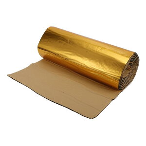 X AUTOHAUX 157mil 4mm 12sqft �J�[�T�E���h�f�b�h�j���O�}�b�g �A���~���t�H�[���q�[�g�V�[���h�f�� �t�[�h �t�F���_�[ �{�[�g�G���W���J�o�[�p 110.24x15.75 �S�[���h�g�[��