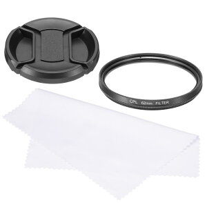 uxcell 62mm �~�Ό��t�B���^�[ �����Y�L���b�v�N���[�j���O�N���X�t���̃_�u���T�C�h�}���`���C���[�R�[�e�B���O�Ό��t�B���^�[