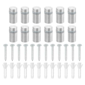 uxcell 12 X^hItXN[ 1/2" x 0.8" XeX|LXN[ǃX^hIt}Egn[hEFA ANzKXŔ|p Vo[