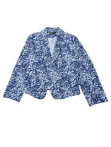 楽天市場】青 ブルー（柄花・植物）（コート・ジャケット｜レディース 