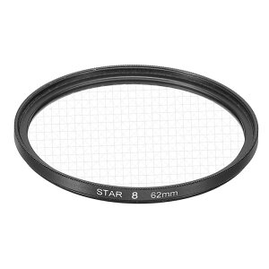 uxcell 62mm �X�^�[�����Y�t�B���^�[ �X�^�[�o�[�X�g�����Y�t�B���^�[ 8�_�X�^�[�J���������Y�t�B���^�[ ��i �K���X�H�|�p