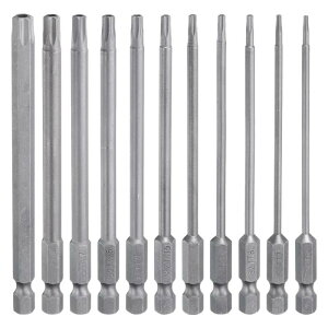 uxcell 11�� �g���N�X�X�N�����[�h���C�o�[�r�b�g�Z�b�gTT6/TT7/TT8/TT9/TT10/TT15/TT20/TT25/TT30/TT40 S2�|1/4�Z�p�V�����N4�����C�X�^�[6�_�w�b�h�p���[�h�����r�b�g