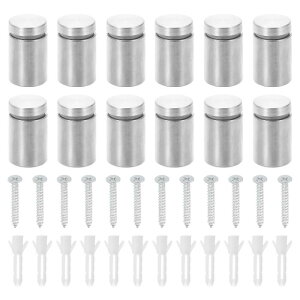 uxcell 12 X^hItXN[ 3/4" x 1.18" XeX|LXN[ǃX^hIt}Egn[hEFA ANzKXŔ|p Vo[