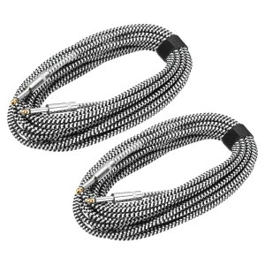 uxcell 2M^[ CXgDg P[u 33 tB[g 1/4" to 1/4" Xg[g 6.35mm X to X WbN XeI I[fBI C^[RlNg R[h oXh C for M^[ x[