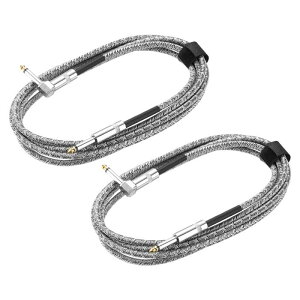 uxcell 2M^[ CXgDg P[u 10 tB[g 1/4" to 1/4" 6.35mm Xg[g to CgAO WbN XeI I[fBI C^[RlNg R[h oXh C for M^[ 