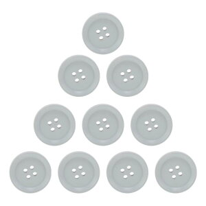 CAPASTEC �����{�^�� ���a25mm �D�� ����DIY �A�[�g �f�R���[�V���� �N���t�g�p ��|�p�{�^�� �z���C�g�O���[ 10����