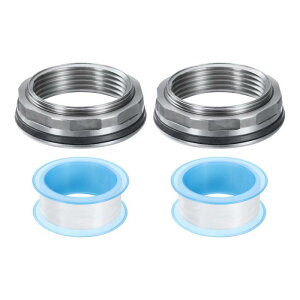 uxcell 2�̃o���N�w�b�h�t�B�b�e�B���O1-1/4"����304�X�e�����X�|�E�H�[�^�[�^���N�R�l�N�^�[�E�H�[�^�[�^���N�A�_�v�^�[ �X���[�o���N�p�C�v�t�B�b�e�B���O �V�[�����O�e�[�v�t�� �E�H�[�^