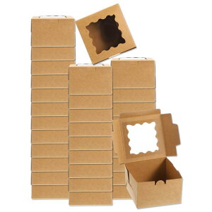 uxcell 32̐ΌpbP[W{bNX 3.9x3.9x2.6" NtgΌ{bNX EBhEt ~jΌv[g g[g Mtg{bNX x[J[ LfB pbP[WO ifBXv