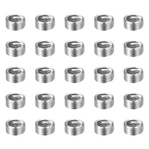 uxcell 25�� ���C�� �X���b�h ���y�A �C���T�[�g M3 x 0.5 x 1D (3 mm) ���[�g�� 304H �X�e�����X �X�`�[�� �w���J�� �R�C�� ���C�� �X�N�����[ �X���b�h �X���[�u �V�[�X ������ �C�� �p